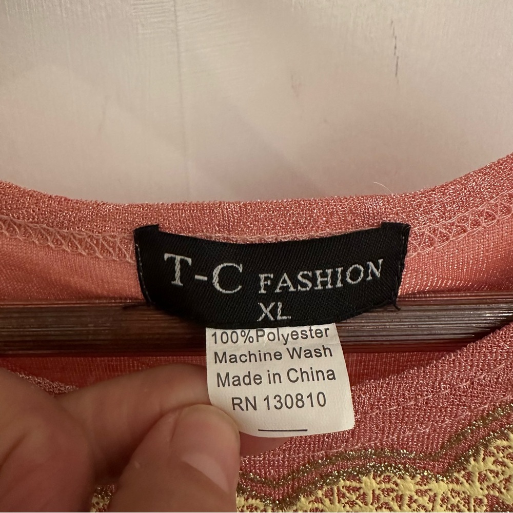 Vintage T.C. Fashion Knit Top XL - Picture 5 of 6